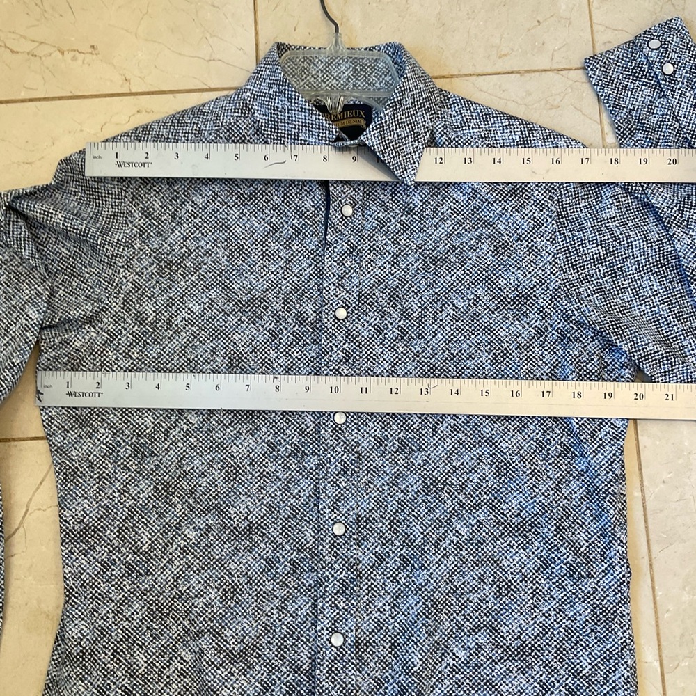 Cremieux Button Down Shirt, Cotton, Snaps, Long Sleeve, Like New, Men’s Sz S - Picture 12 of 13